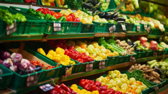 fresh veggies supermarket vegetable store food grocery background